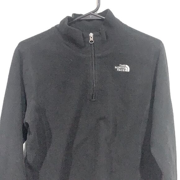 The North Face Girls Black Fleece 1/4 Zip Pullover — XL (18) - Picture 2 of 7